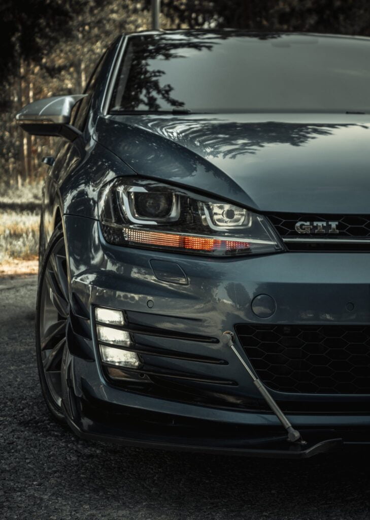 Close-Up Shot of a Golf GTI